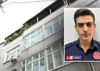 Yangına müdahale sırasında çatıdan düşen itfaiye eri öldü
