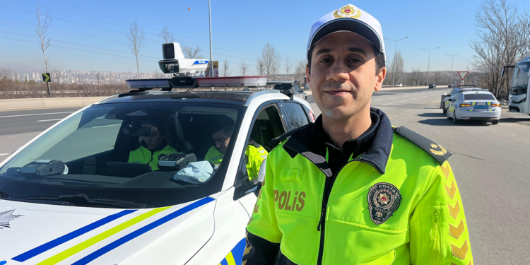 6 şeritli yolda yapay zeka destekli hız ihlali tespiti