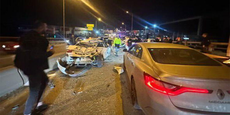 Trafik uygulama noktasında zincirleme kaza