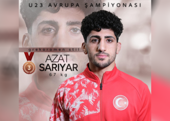 Azat Sarıyar’dan bronz madalya