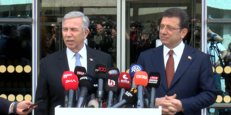 Ekrem İmamoğlu, Yavaş'ı ziyaret etti