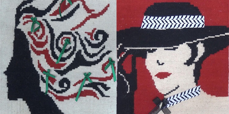 Gazze'deki kadınların sessiz çığlıklarını ilmek ilmek işledi