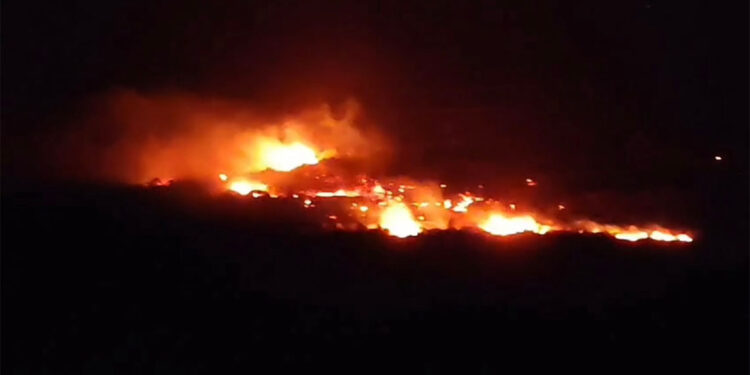 İki kez yanan sazlıkta yine yangın çıktı