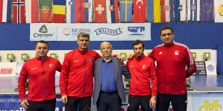 Havalı Tabanca Trio Erkekler Milli Takımı’ndan altın madalya