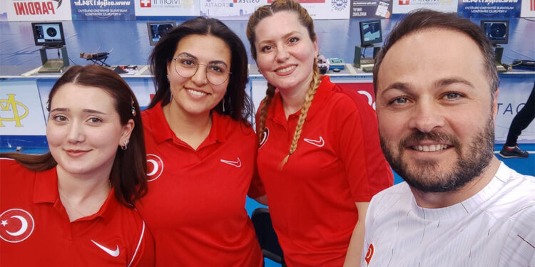 Havalı Tabanca Trio Kadınlar Milli Takımı altın madalya kazandı