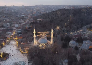 Eyüpsultan Camii ve çevresi havadan görüntülendi