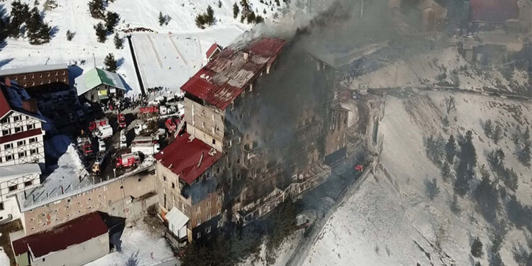 Otelin yangına karşı herhangi bir dayanıklılığı yok