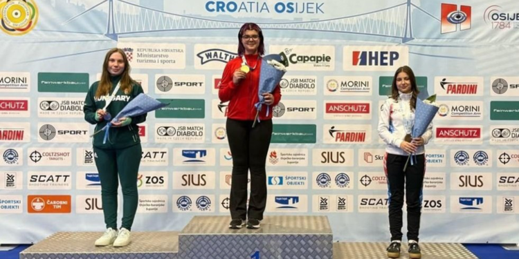 Milli atıcı Elif Berfin Altun, Avrupa Şampiyonu oldu