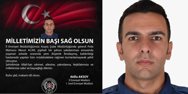 Şanlıurfa'da şüpheliyle arbede sırasında fenalaşan polis memuru şehit oldu