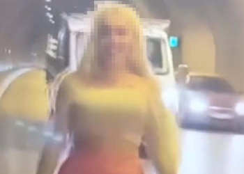 Tünelde dans edip, araçları durdurmaya çalışan kadın serbest