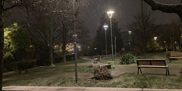 Ankara'da nisan ayında kar sürprizi