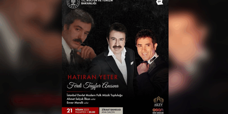 Ankara'da Ferdi Tayfur anısına 'Hatıran Yeter Konseri'