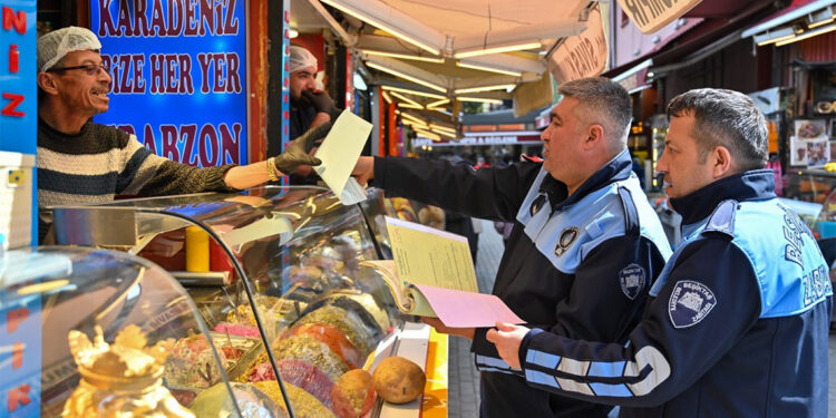 Kumpir satışı yapan işletmeler kapatıldı