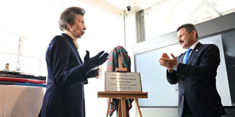 Birleşik Krallık Kraliyet Prensesi Seddülbahir Kalesi’ni ziyaret etti