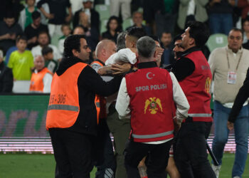 Bodrum FK-Samsunspor maçı sonunda gergin anlar