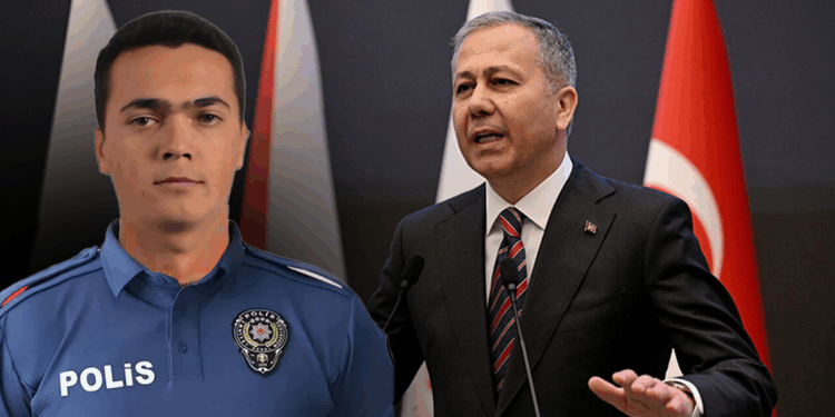 Bakan Yerlikaya'dan şehit polis Zeki Bacak için başsağlığı mesajı