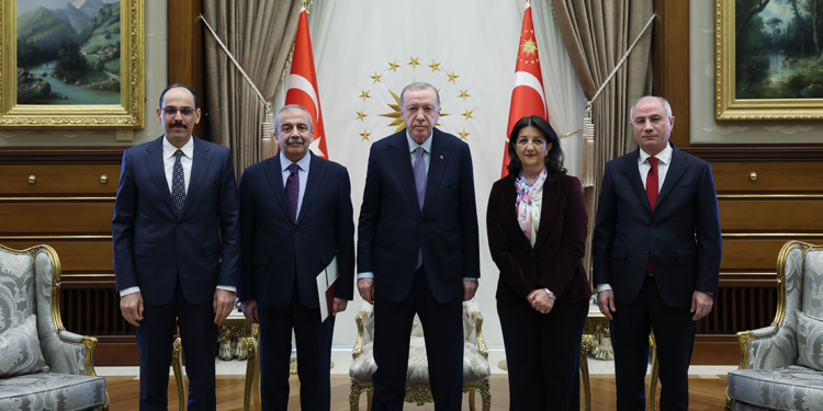 Cumhurbaşkanı Erdoğan, DEM Parti heyetini Beştepe'de kabul etti