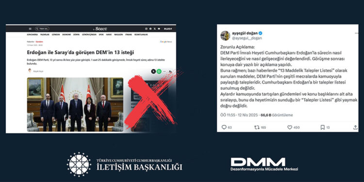 DEM Parti heyeti 13 talepte bulundu mu?