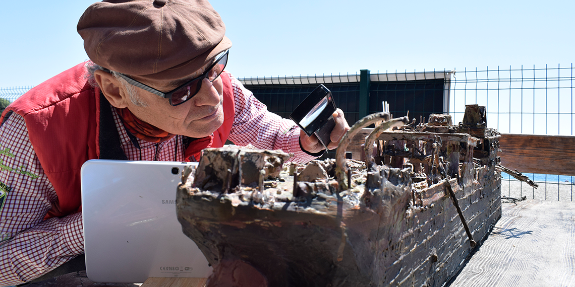 Dalış eğitmeni, 2'nci Dünya Savaşı'nda batan geminin maketini yaptı