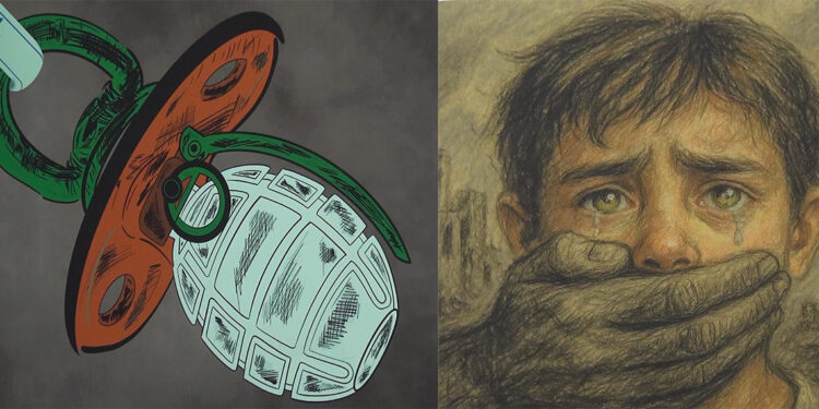 İsrail'in Gazze'deki saldırılarına emzik, biberon ve çıngıraklı tepki