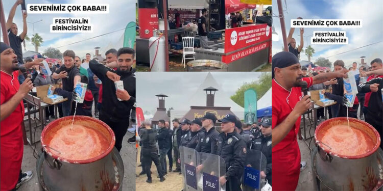 Hijyen kurallarına uymayan fenomen dönercinin standı karnavaldan kaldırıldı