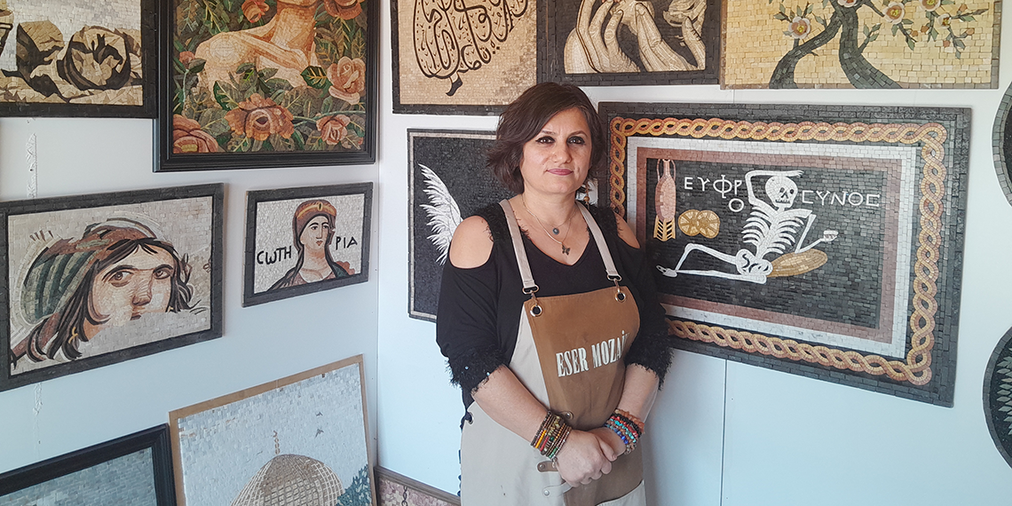 Hataylı mozaik ustası, depremi tablolarına nakşediyor