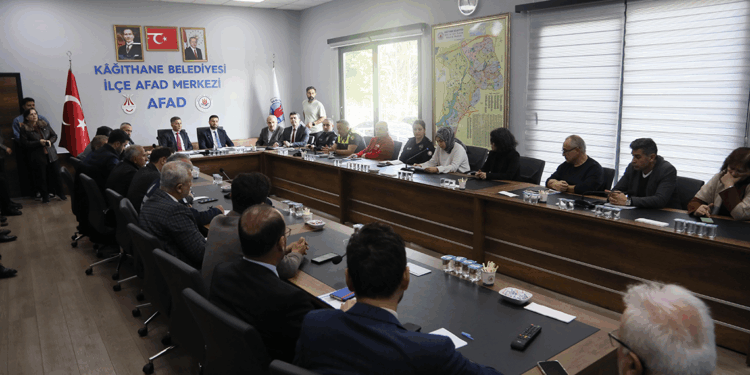 Kâğıthane'de afet koordinasyon toplantısı gerçekleşti