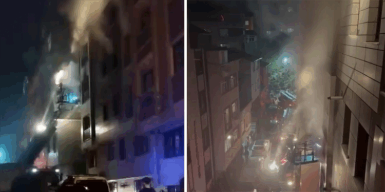 Kağıthane'de prizden çıkan yangın daireyi küle çevirdi 
