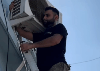 Klima ustası, 3'üncü kattan düştü