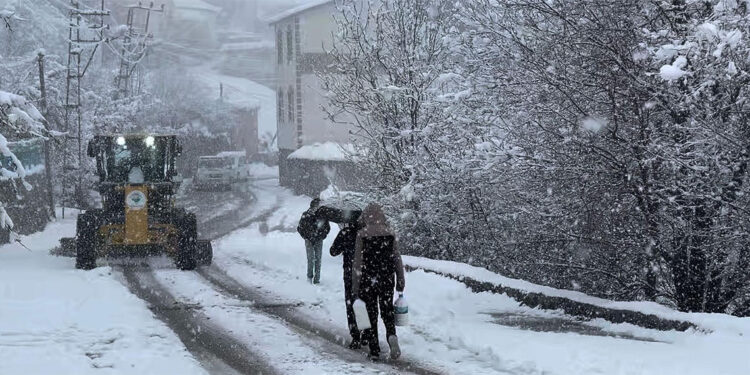 Muş'ta 55 köy yolu kardan kapandı