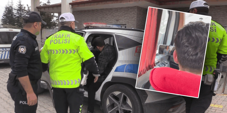 Minibüs kullanırken film izleyen şoföre idari para cezası