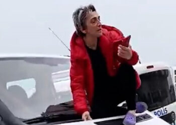 Sahipsiz hayvanları toplayan zabıta görevlilerine isyan etti