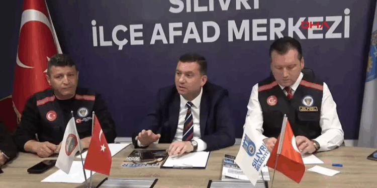 Silivri İlçe AFAD Merkezi’nde açıklama yapıldı