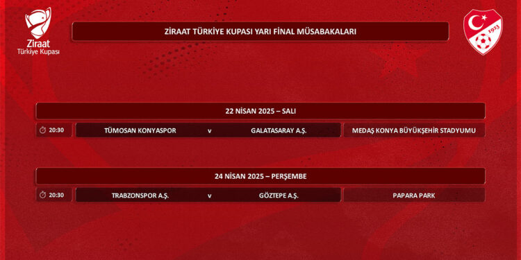 Yarı final müsabakalarının tarihleri belli oldu