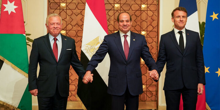 Ürdün, Mısır ve Fransa liderleri Gazze'de ateşkes çağrısı yaptı