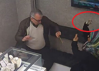 Yaşlı gibi davranıp taş ve biber gazıyla kuyumcu soymaya kalkan kadının ifadesi ortaya çıktı