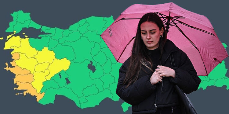 3 ilde turuncu, 7 ilde sarı kodlu fırtına uyarısı