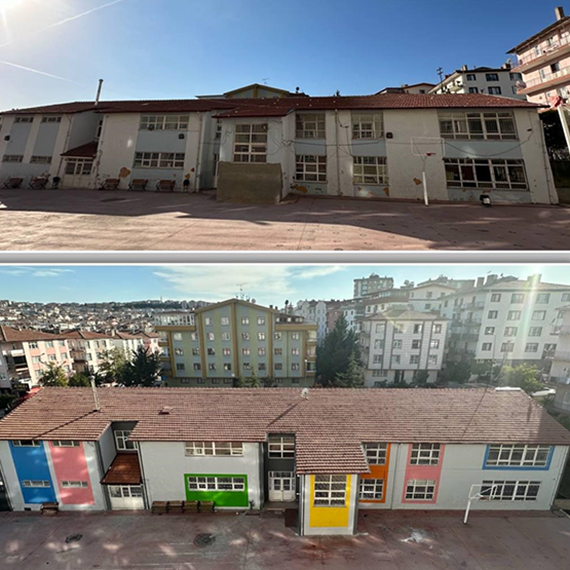 70 yıllık binayı yenileyip, özel eğitim yuvası yaptılar