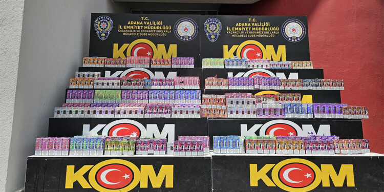 Adana'da 15 milyon 270 bin kaçak makaron ele geçirildi