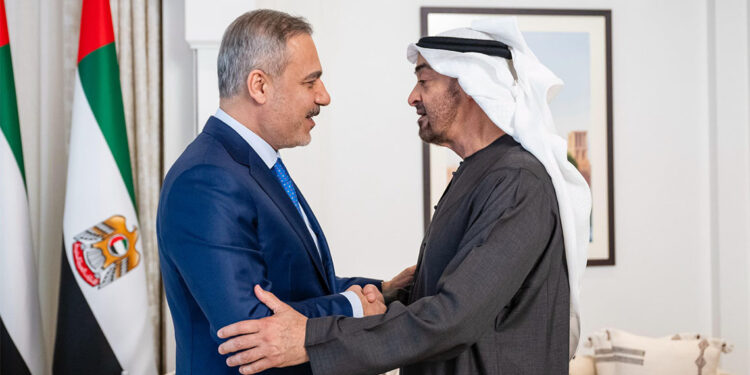 Hakan Fidan BAE Devlet Başkanı tarafından kabul edildi