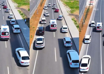 'Fermuar sistemi ile yaşama yol ver' tatbikatı