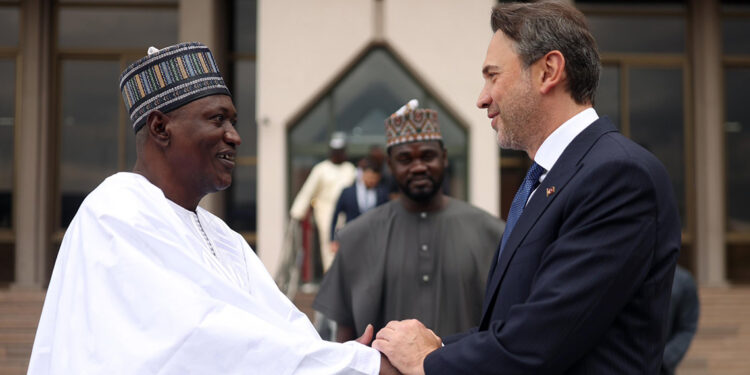 Bakan Bayraktar, Nijer Petrol Bakanı Oumarou ile görüştü