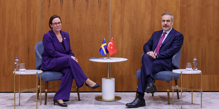 Bakan Fidan, İsveç Dışişleri Bakanı Stenergard ile görüştü