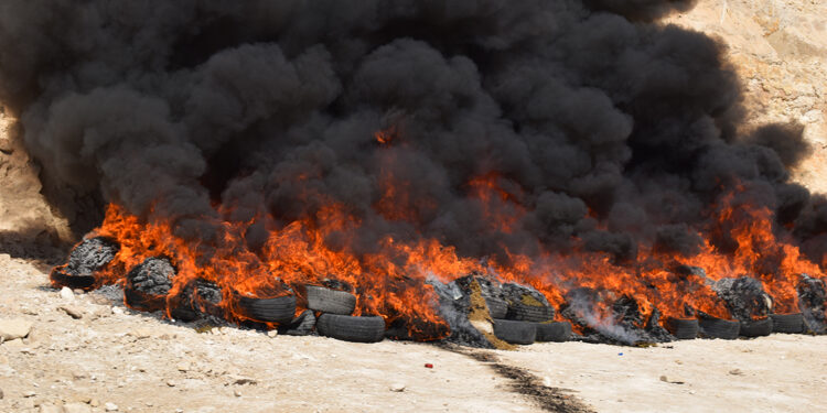 Batman'da ele geçirilen 2 ton uyuşturucu yakılarak imha edildi