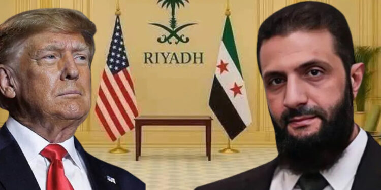 Donald Trump Suriye Cumhurbaşkanı ile bir araya geldi