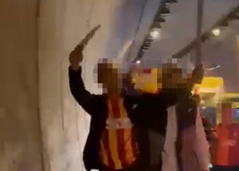 Döner bıçağıyla şampiyonluk kutlamasında 2 şüpheli serbest