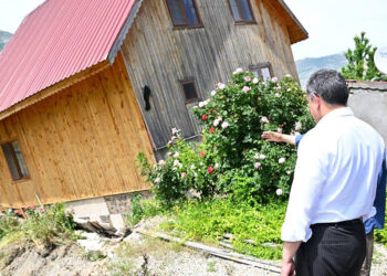 Erzurum'da heyelanlı bölgede yapılaşmaya izin verilmeyecek