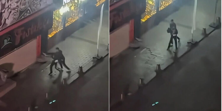 Gaziosmanpaşa'da tartıştığı kadını sokak ortasında darbetti