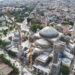 Ayasofya-i Kebir Camii Şerifi ana kubbesinde restorasyon çalışması sürüyor