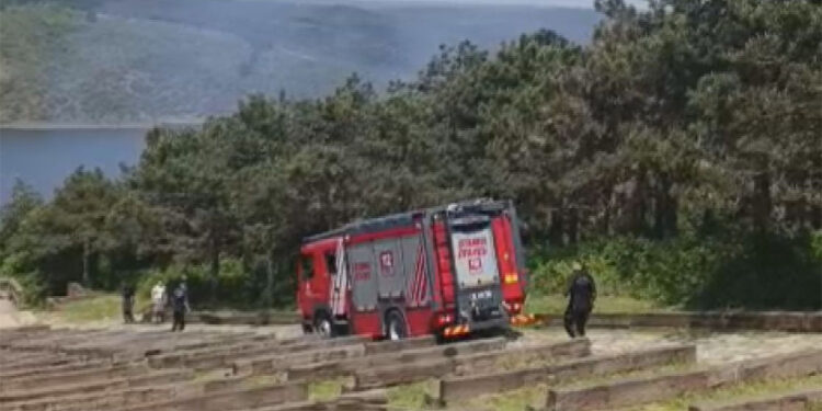 Hacı Bektaş-ı Veli Kent Ormanı'nda yangın